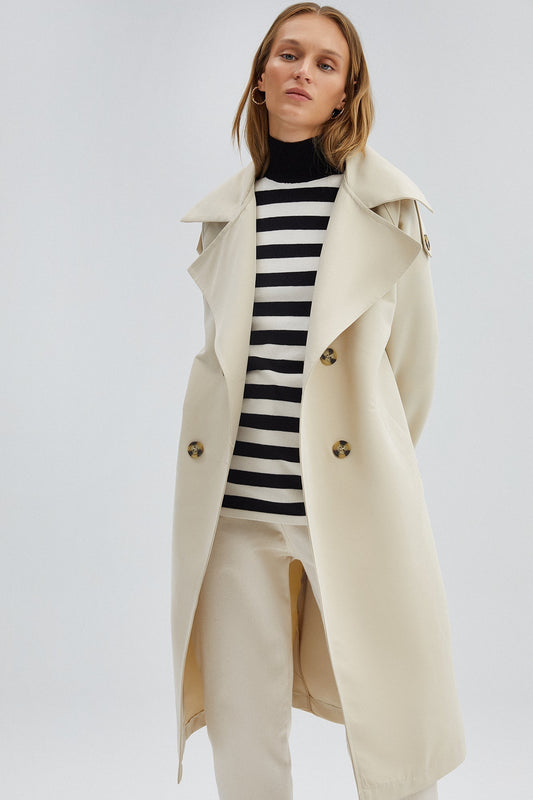 Prive Double Breasted Trench Coat